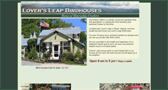 Desktop Screenshot of loversleapbirdhouses.com